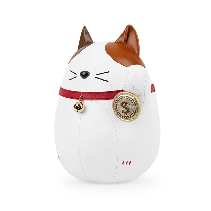 Lucky Cat Fu Bookend