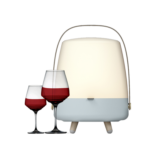 Tune into Sips Bundle (Sky Blue/Aged Red Wine Glass/2)