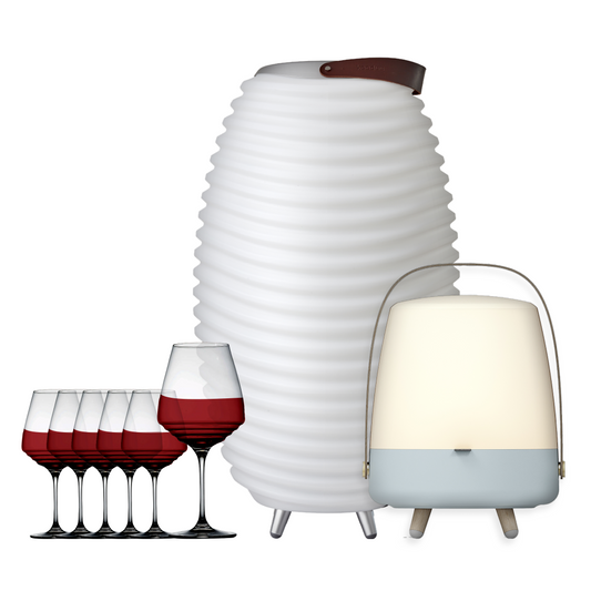 Luxe Edition Bundle (Synergy 65/Sky Blue/Aged Red Wine Glass/6)